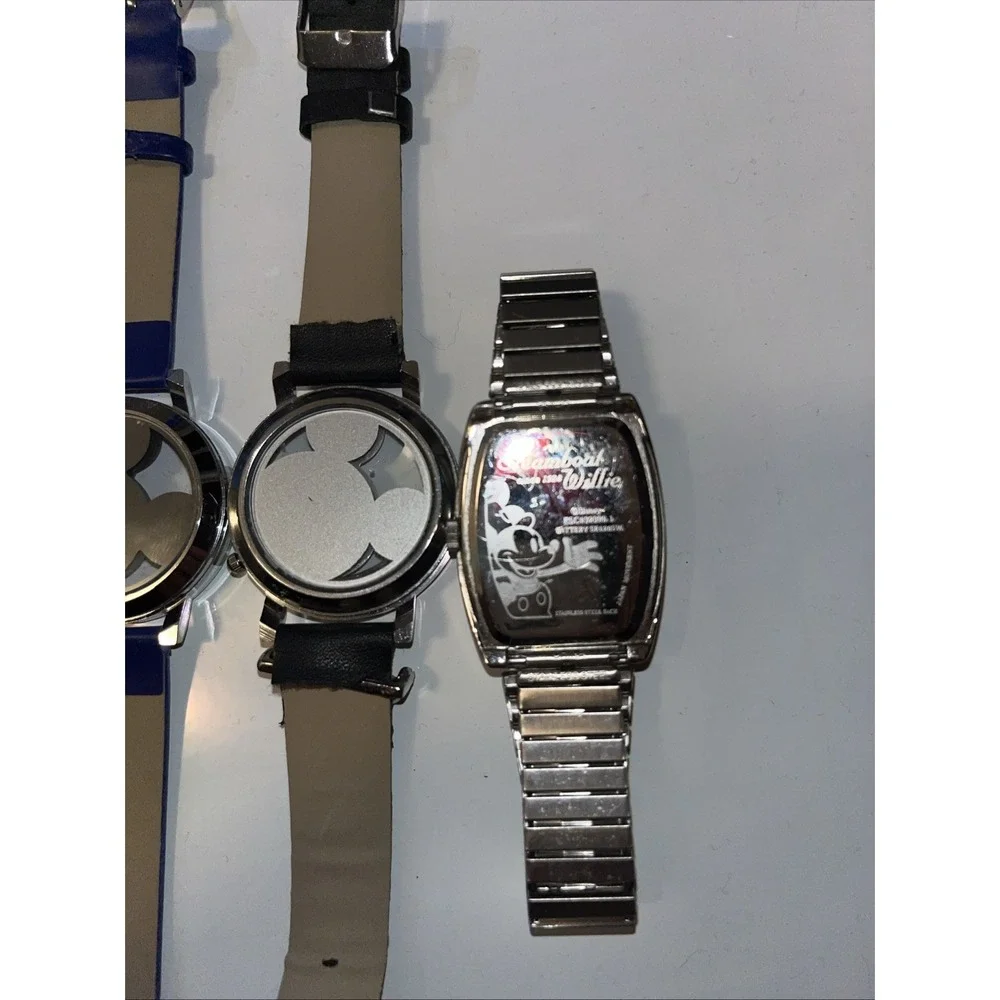 Vintage Mickey Mouse Watches Lot Of 5 Need Batteries Pre Owned